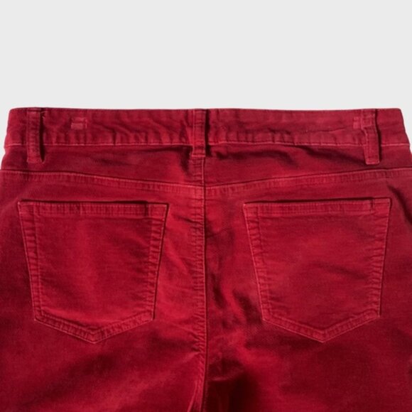 Michael Kors Red-Violet Fine Corduroy Jeans Pants Womens Size 6 - Picture 5 of 10